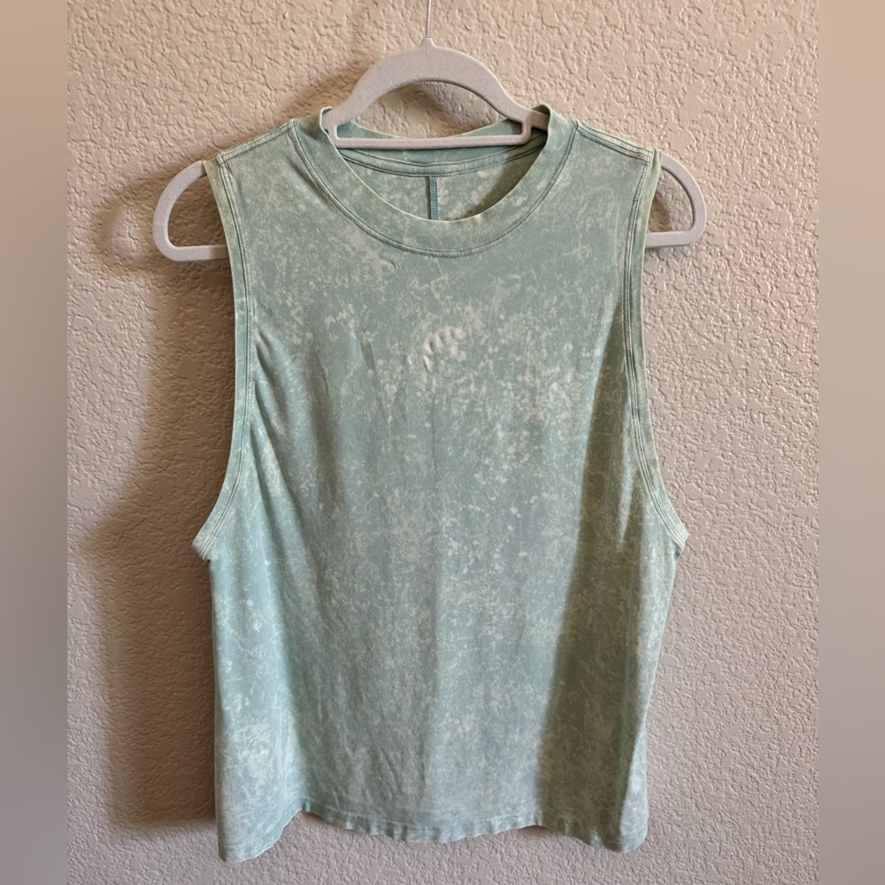 Lululemon All Yours Tank Top Cloudy Wash Arctic Green